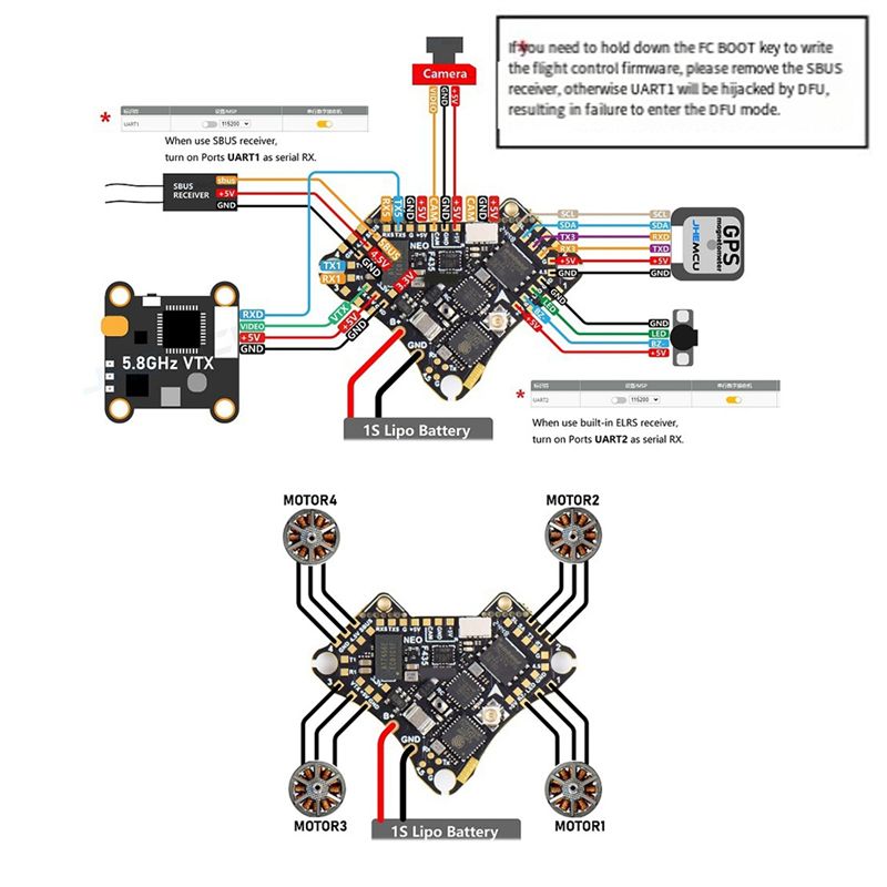 FBIL-F435 NEO 1S AIO Flight Co - đánh giá và giá Drone Flight Controller