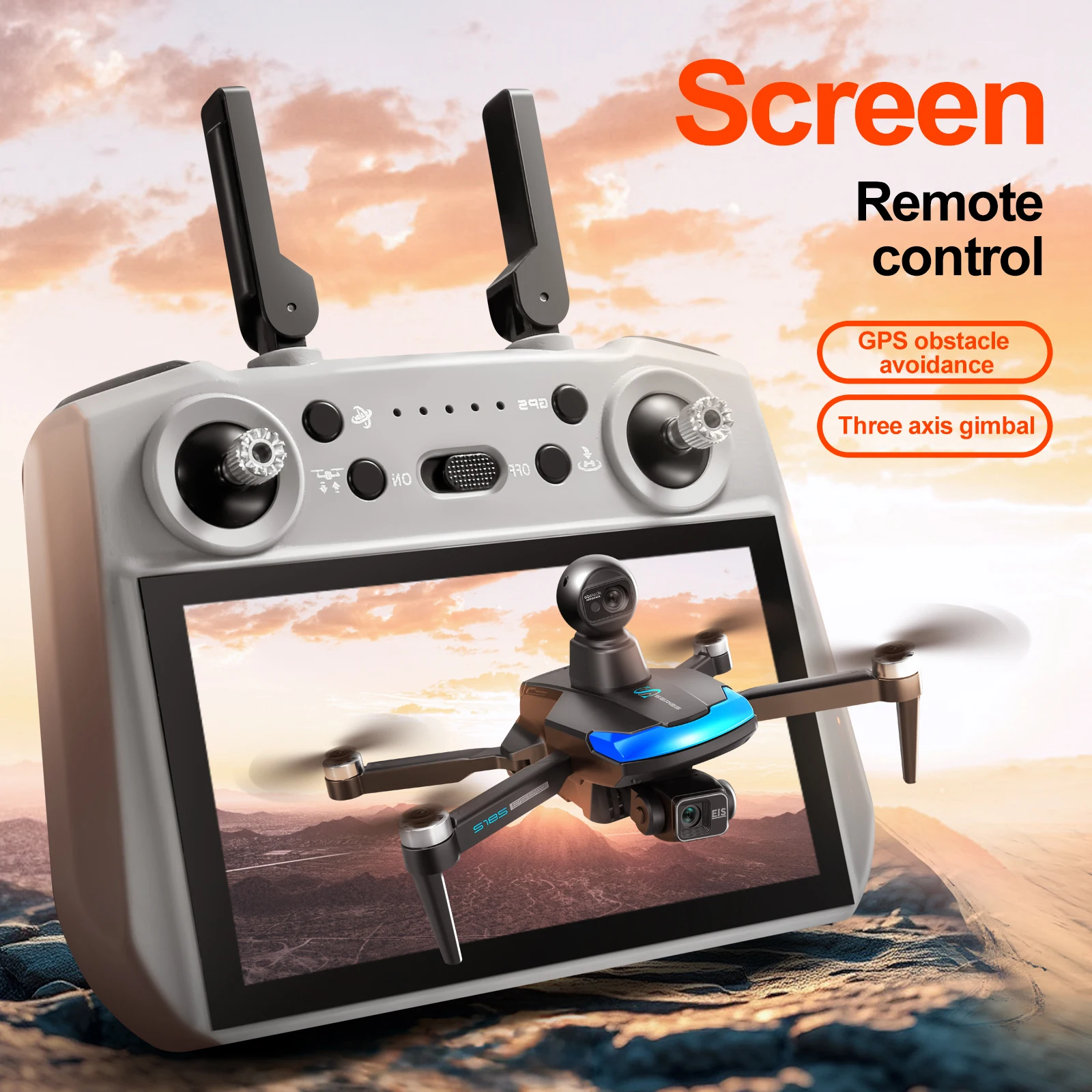S185 Professional Drone 2.7K H - đánh giá và giá Drone Gps Mount