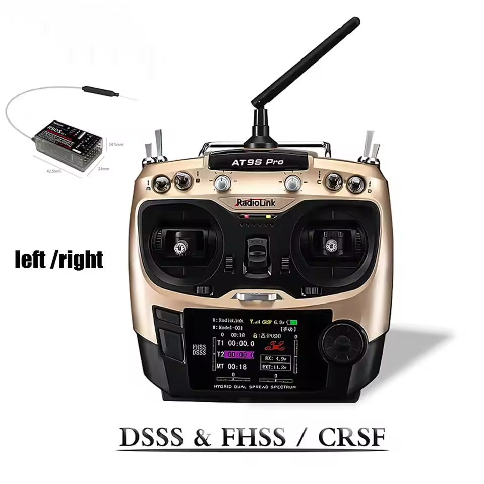 Radiolink AT9SPro 12CH 2.4G DS - đánh giá và giá Drone Battery
