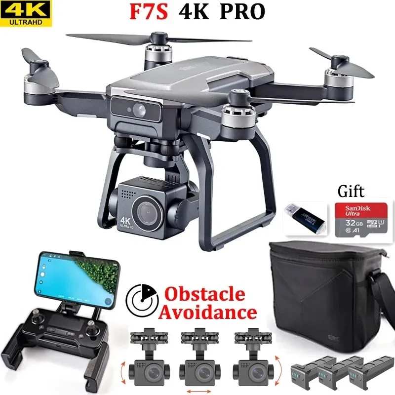 SJRC F7s 4K PRO Drone 4K obsca - đánh giá và giá Drone Gimbal